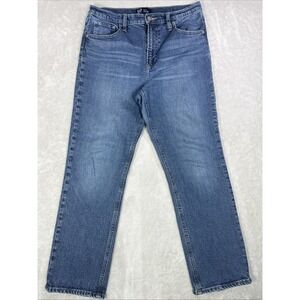 GAP Medium Wash High Rise Straight Denim Jeans Womens Size 12 (31X27)